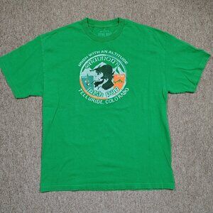DIVE BAR T-Shirt Men XL Green O'BANNONS IRISH PUB Telluride Colorado Americana